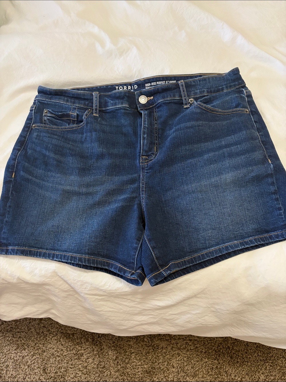 torrid Indigo Stretch Denim Shorts